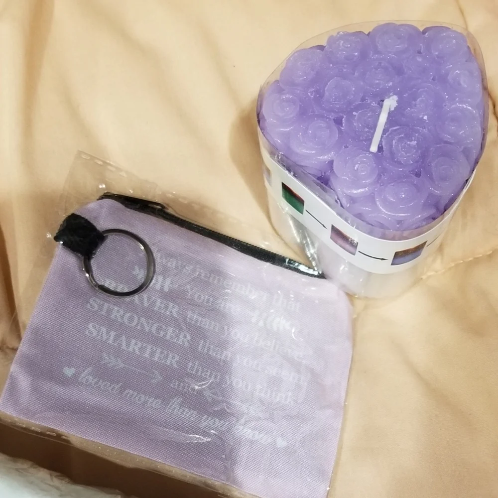 LED Rose Candle, Headband & Keychain Bundle Set